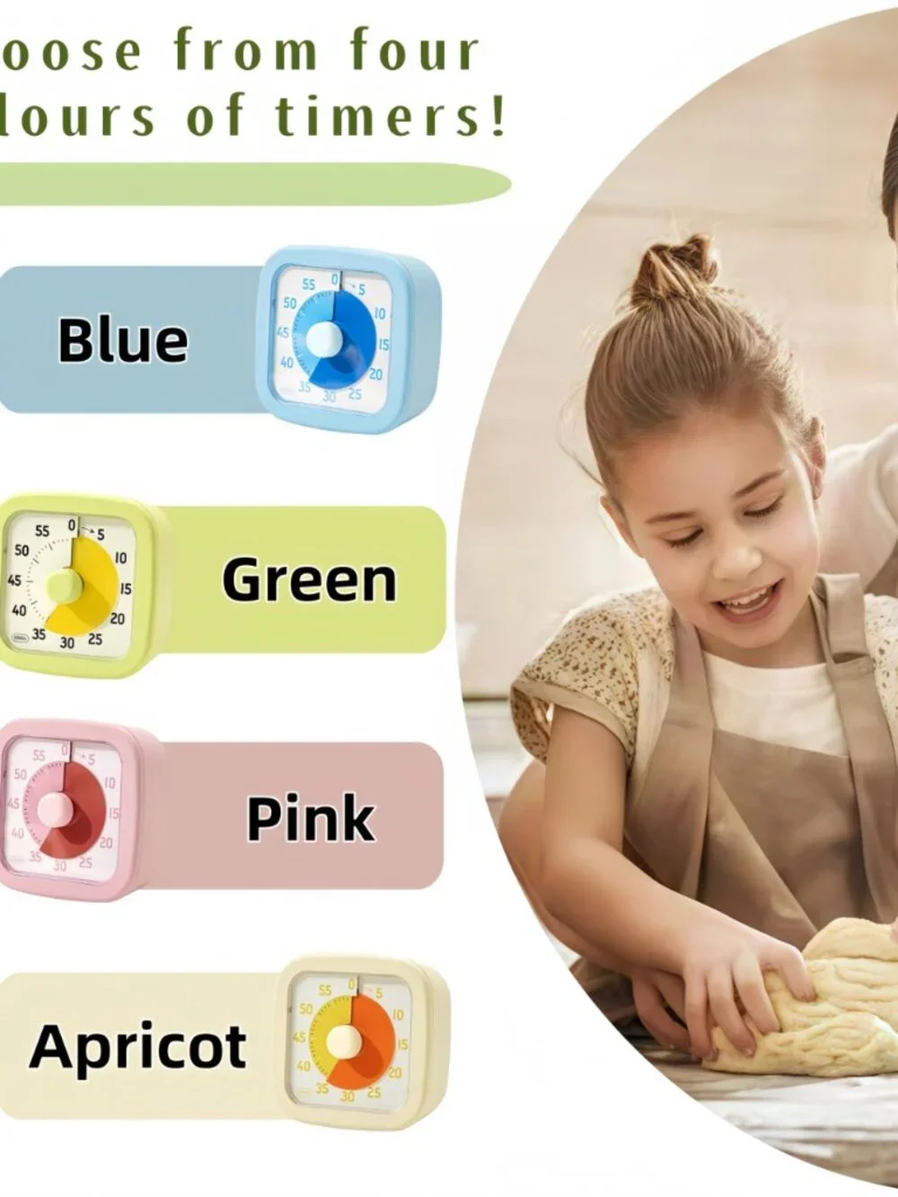 Visual Timer for Kids Timer Home - 60 Minute Kids Visual Timer for Classroom Hom